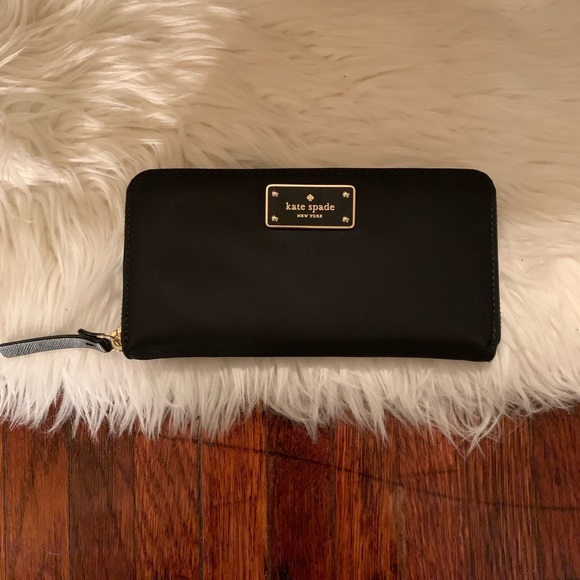 Kate Spade ♣️ Nylon Black Crossbody & Wallet - Picture 6 of 8